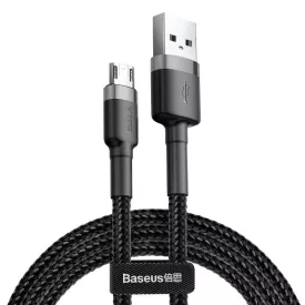   Baseus Cafule USB - Micro USB Kábel - 2m 1.5A - Fekete-Szürke