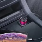 Baseus Szivargyújtós Töltő USB/USB C-vel És Voltmérővel