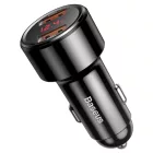 Baseus Magic Szivargyújtós Töltő 2x USB QC 3.0 45W Fekete