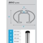 Menabo, Brio Tetőcsomagtartórúd Zárható - Alu - 120cm