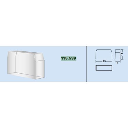Borgato, Biztosítéktartó, Ház, 1 db-os