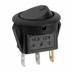 Kapcsoló Billenő, Piros 16A 12V
