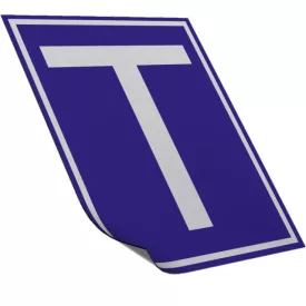 Matrica T Betű, Kék, Darabos