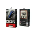 Autós gyorstöltő + 3in1 gyorstöltő kábel - 2 portos - 12/24V