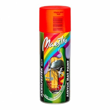 Maestro Akrilfesték Világító Aeroszol Piros 400 ml