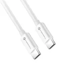 FORCELL adatkábel Type-C - Type-C QC4.0 3A/20V PD60W C338 2m fehér