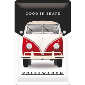 Fémtábla Dekoráció, VW Bus T1, 20x30cm