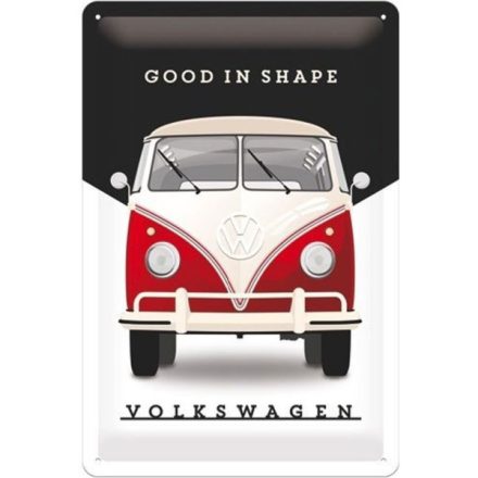 Fémtábla Dekoráció, VW Bus T1, 20x30cm