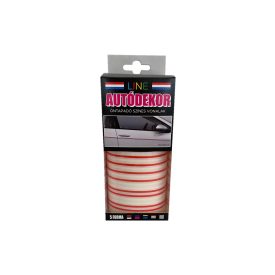 Line, Öntapadós Dekorcsík 8x130cm, Piros-Fehér 01