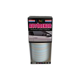   Line, Öntapadós Dekorcsík 8x130cm, Világosszürke-Babakék, 10