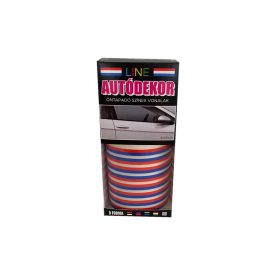 Line, Öntapadós Dekorcsík 8x130cm, Kék-Piros, 26