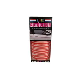 Line, Öntapadós Dekorcsík 8x130cm, Piros-Piros, 40