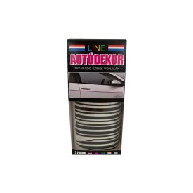   Line, Öntapadós Dekorcsík 8x130cm, Vékony Fekete-Vastag Fekete, 45