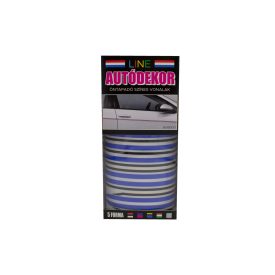 Line, Öntapadós Dekorcsík 8x130cm, Fekete-Kék, 50