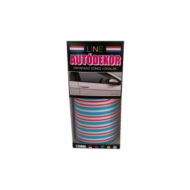 Line, Öntapadós Dekorcsík 8x130cm, Pink-Türkizkék, 54