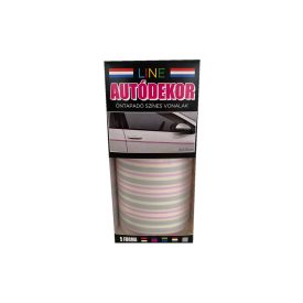   Line, Öntapadós Dekorcsík 8x130cm, Rózsaszín-Világosszürke, 56