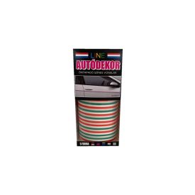 Line, Öntapadós Dekorcsík 8x130cm, Piros-Fehér-Zöld, 57