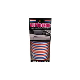 Line, Öntapadós Dekorcsík 8x130cm, Piros-Fehér-Kék, 58