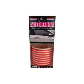 Line, Öntapadós Dekorcsík 8x130cm, Piros, 78