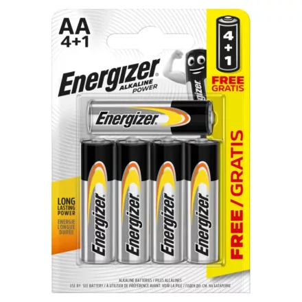 Energizer, AA Elem, 4+1db