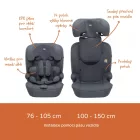 Zopa Alfa R129 gyerekülés Fekete - 76-150cm-ig