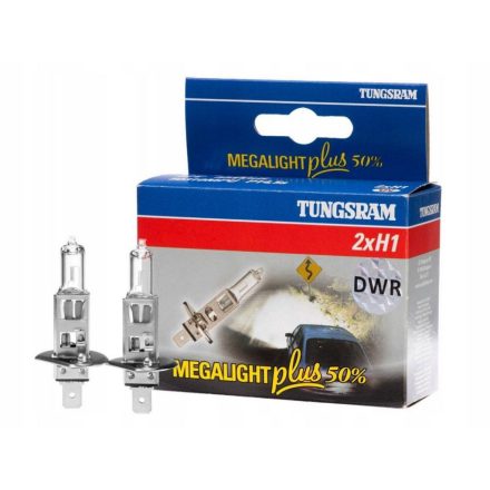 Tungsram, H1 55W Izzó Párban, +50% 12V