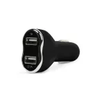 MNC USB TÖLTŐ+VOLTMÉRŐ FEKETE 12-24V 1A/2,1A