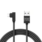 DELIGHT ADATKÁBEL USB-USB-C FEKETE 2A 2M 90° GAMER