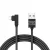 DELIGHT ADATKÁBEL USB-USB-C FEKETE 2A 2M 90° GAMER