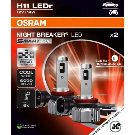 IZZÓ OSRAM 12V H11 LED 14W PÁR NIGHT BRAKER ECE