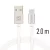 SWISTEN ADATKÁBEL USB-USB-C 3A 2M TEXTIL BEVONATTAL EZÜST