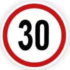 Sebesség korlátozó Matrica, 25-100Km, Nagy