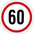 Sebesség korlátozó Matrica, 25-100Km, Nagy