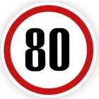 Sebesség korlátozó Matrica, 25-100Km, Nagy