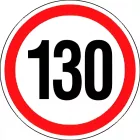 Sebességkorlátozó Matrica 25-130 Km Kicsi