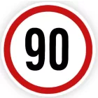 Sebességkorlátozó Matrica 25-130 Km Kicsi