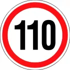 Sebességkorlátozó Matrica 25-130 Km Kicsi