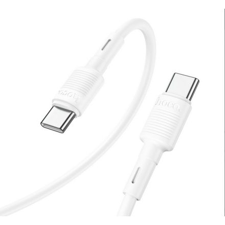 Hoco, X83 Adatkábel USB C - USB C, 1m 60W Fehér