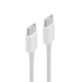 Usb C - Usb C fehér adatkábel 2A 1m