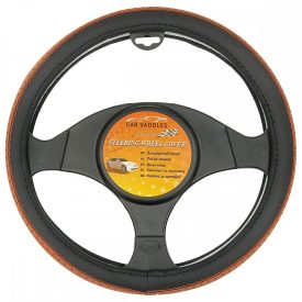   CarSaddles, Kormányvédő, Kávé, Színes, Varrással, 37-39 cm