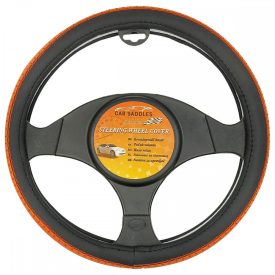   CarSaddles, Kormányvédő, Színes varással, Narancs, 37-39 CM