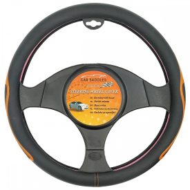   CarSaddles, Kormányvédő, Fekete-Narancs, Fényes, 37-39 cm