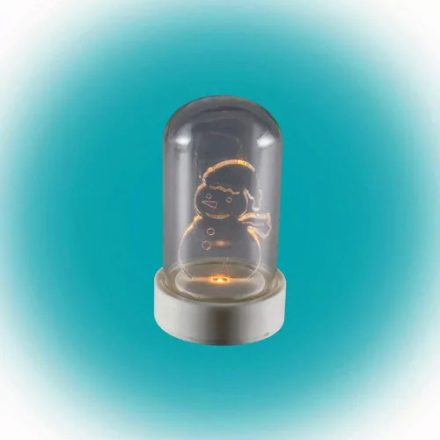 Somogyi CDM 9S - Asztali LED Hóember - 9cm - Meleg Fehér