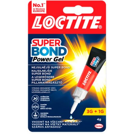 Loctite, Super Bond Power Gel pillanatragasztó, 4g