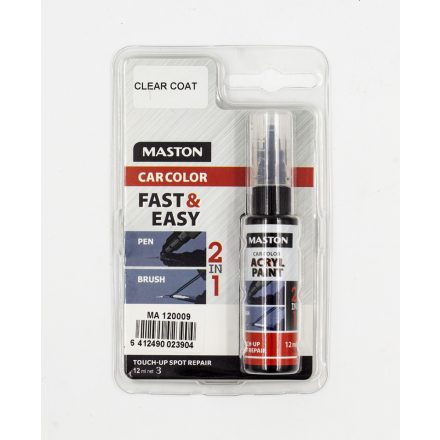 Maston, Javító Stift, 2in1, Színtelen lakk, 12ml