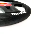 KORMÁNYVÉDŐ MOMO ELEGANT M FEKETE-SZÜRKE/FEHÉR 38-39CM
