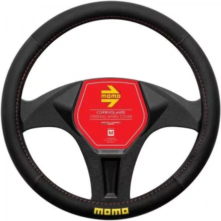 KORMÁNYVÉDŐ MOMO EASY M FEKETE/SÁRGA