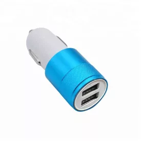 Szivargyújtó Usb Elosztó 2-es, Kék, 12/24V 2,1A