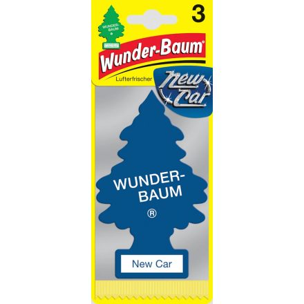 Wunderbaum, Illatosító New Car, 3db