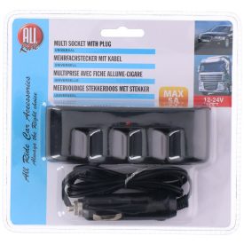 All Ride, Szivargyújtó elosztó, 4-es, 12/24V, 5A